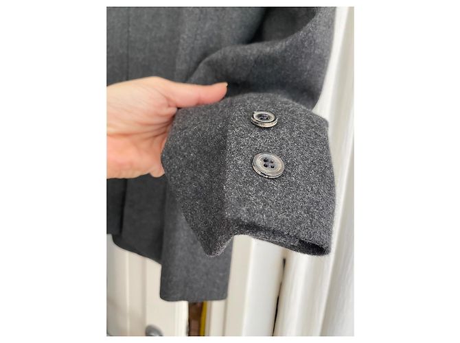 Isabel Marant Jacke aus Wolle und Kaschmir Dunkelgrau Anthrazitgrau - Ansicht 5