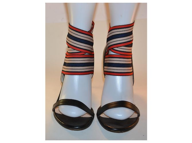 Sandali Pinko in pelle con fasce elastiche taglia 40 Multicolore - vista 2