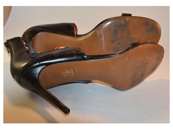 Sandali Pinko in pelle con fasce elastiche taglia 40 Multicolore - vista 4