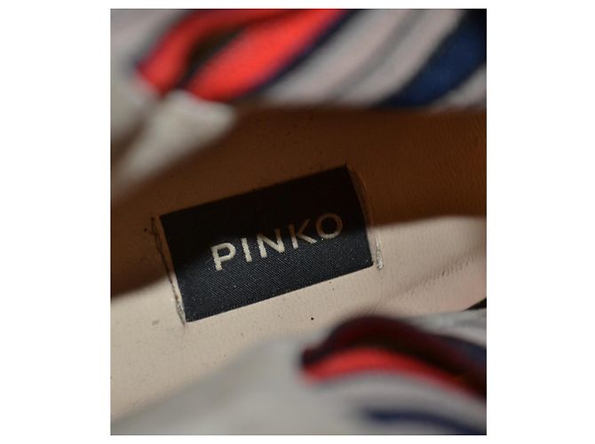Sandali Pinko in pelle con fasce elastiche taglia 40 Multicolore - vista 6
