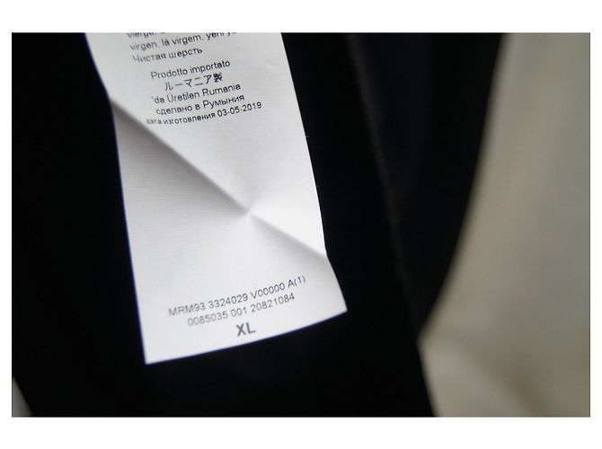 Marina Rinaldi Strickkleid aus Wolle Schwarz Weiß - Ansicht 7