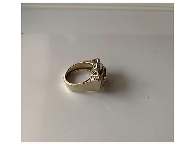 Autre Marque Anello Tank vintage bello Argento - vista 4