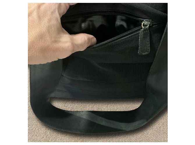 Salvatore Ferragamo borsa in grosgrain FERRAGAMO Nero - vista 4