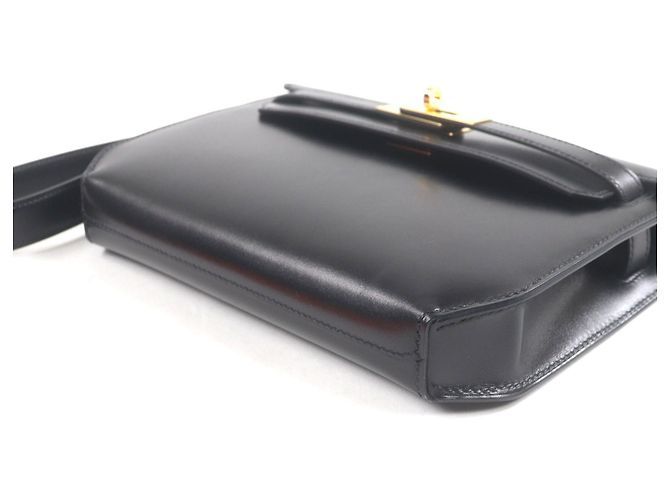 Sac à main Kelly Depeche 25 d'Hermès Noir - vue 4