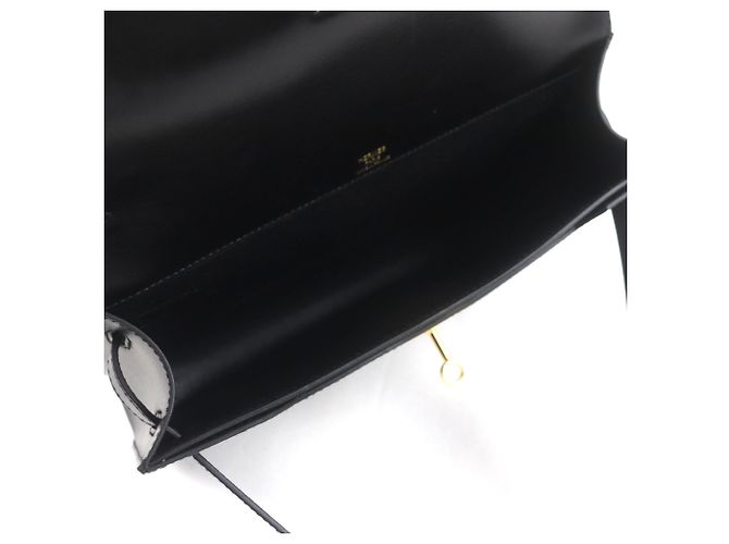 Sac à main Kelly Depeche 25 d'Hermès Noir - vue 7