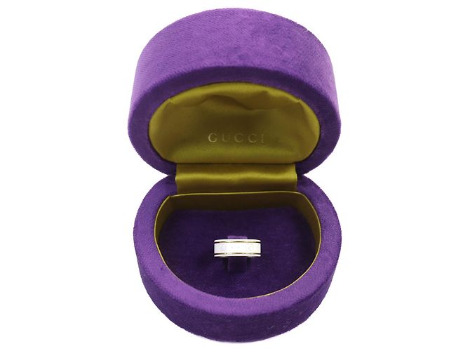 Anello Icon di GUCCI in oro bianco 18K e ceramica - vista 2