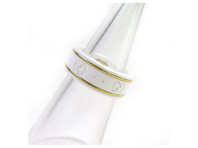 Anello Icon di GUCCI in oro bianco 18K e ceramica - vista 3