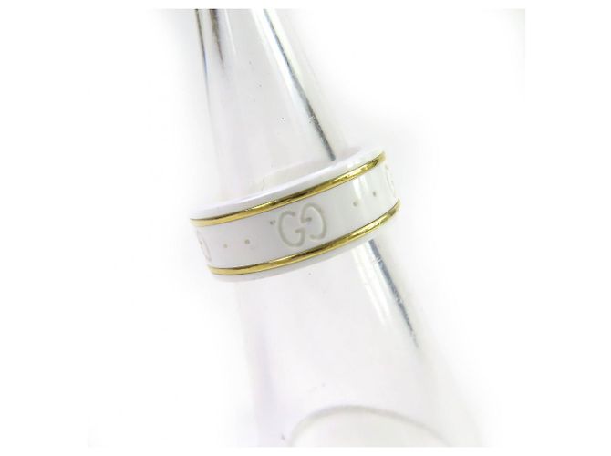 Anello Icon di GUCCI in oro bianco 18K e ceramica - vista 4
