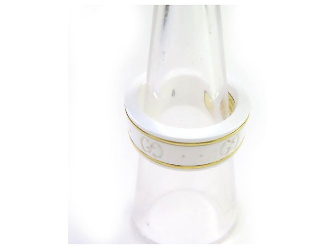 Anello Icon di GUCCI in oro bianco 18K e ceramica - vista 5