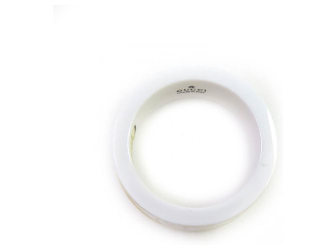 Anello Icon di GUCCI in oro bianco 18K e ceramica - vista 6