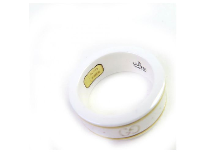 Anello Icon di GUCCI in oro bianco 18K e ceramica - vista 8