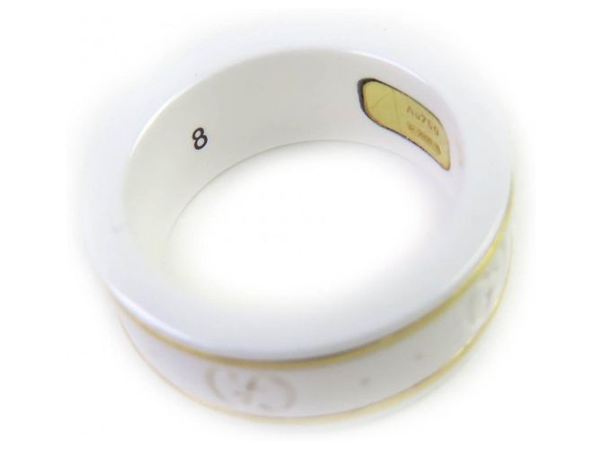 Anello Icon di GUCCI in oro bianco 18K e ceramica - vista 9