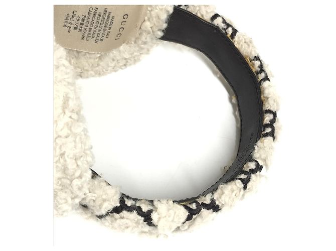 Scaldacollo in pelliccia marrone e avorio Gucci - Ansicht 11