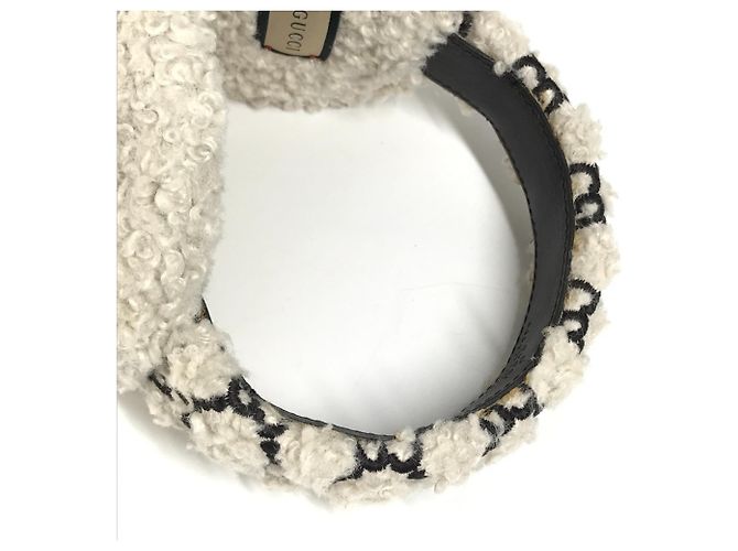Scaldacollo in pelliccia marrone e avorio Gucci - Ansicht 12