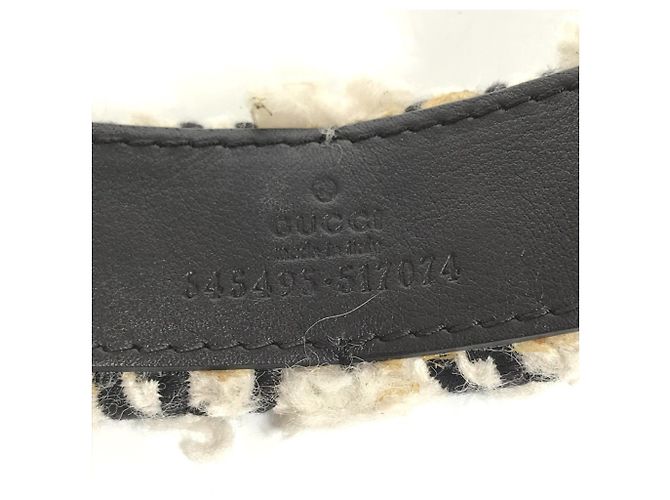 Scaldacollo in pelliccia marrone e avorio Gucci - Ansicht 13