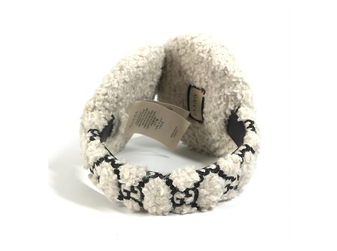 Scaldacollo in pelliccia marrone e avorio Gucci - Ansicht 3
