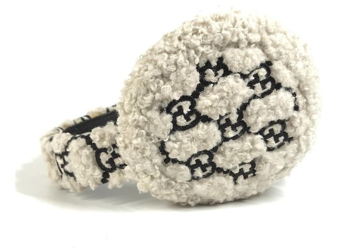 Scaldacollo in pelliccia marrone e avorio Gucci - Ansicht 5