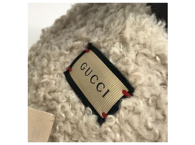 Scaldacollo in pelliccia marrone e avorio Gucci - Ansicht 6