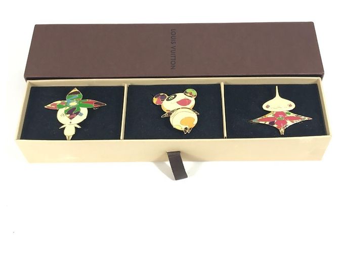 Set di fermagli per capelli Louis Vuitton Takashi Murakami Panda Onion Head Flower Multicolore - vista 14