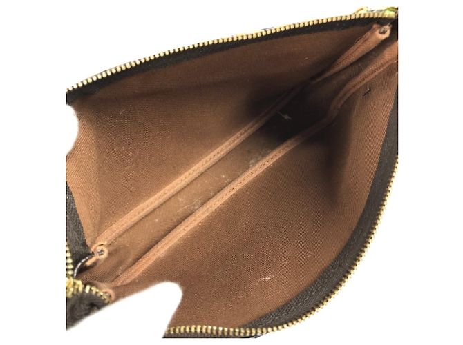 Louis Vuitton Monogram Rose Pochette Accessoires Handtasche Braun Pink - Ansicht 10