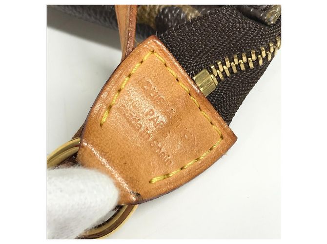 Louis Vuitton Monogram Rose Pochette Accessoires Handtasche Braun Pink - Ansicht 14