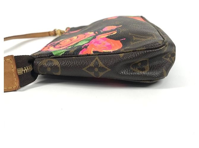 Louis Vuitton Monogram Rose Pochette Accessoires Handtasche Braun Pink - Ansicht 4