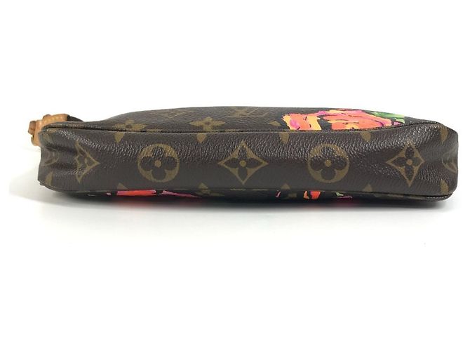 Louis Vuitton Monogram Rose Pochette Accessoires Handtasche Braun Pink - Ansicht 5