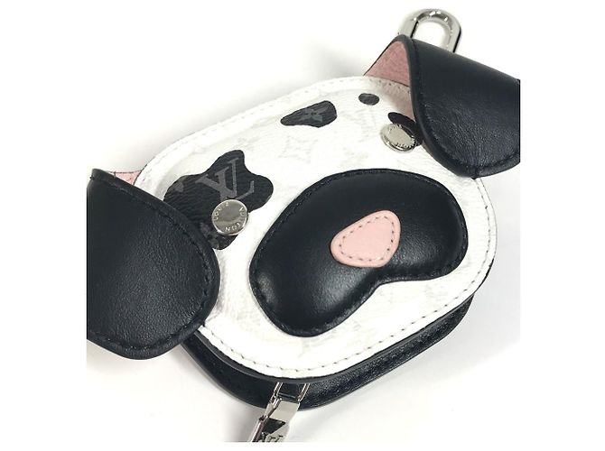 Charm de Bolsa para Perro Monograma LV Louis Vuitton Negro Blanco Multicolor - vista 2
