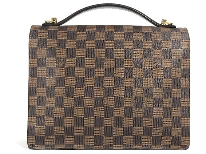 Borsa SPO Damier Monceau Louis Vuitton Marrone Damier ebene - vista 2