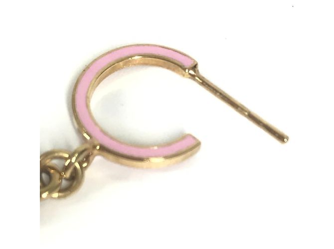 Orecchini Monogram Looping Charm M66074 di Louis Vuitton Rosa Blu D'oro - vista 6