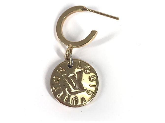 Orecchini Monogram Looping Charm M66074 di Louis Vuitton Rosa Blu D'oro - vista 7