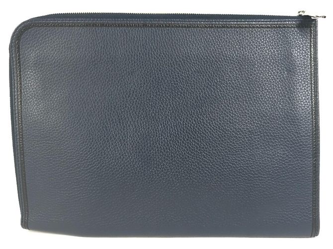Borsa Pochette Jour GM con logo LV di Louis Vuitton Nero Blu navy - vista 2