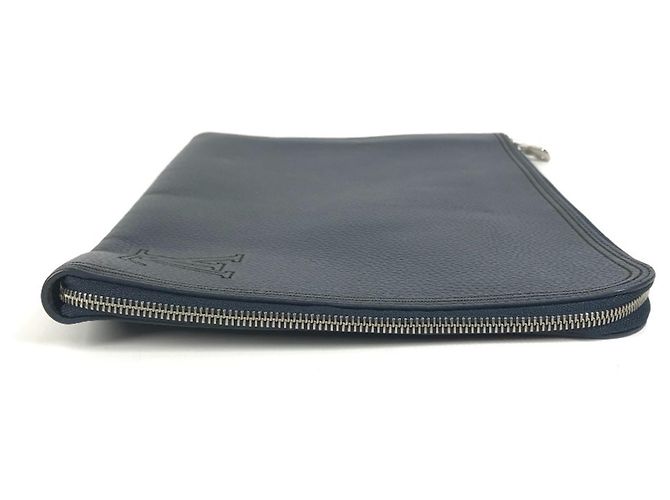 Borsa Pochette Jour GM con logo LV di Louis Vuitton Nero Blu navy - vista 4