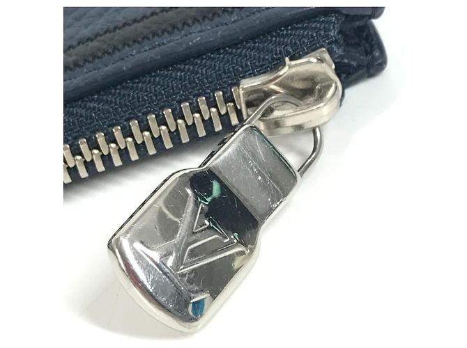 Borsa Pochette Jour GM con logo LV di Louis Vuitton Nero Blu navy - vista 7