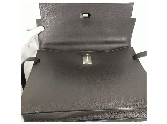 Hermès Borsa HERMES Kelly Depeche 34 Marrone scuro - vista 13