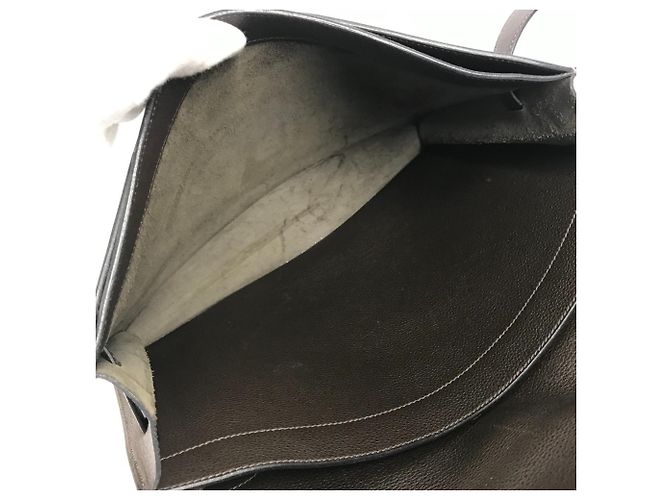 Hermès Borsa HERMES Kelly Depeche 34 Marrone scuro - vista 16