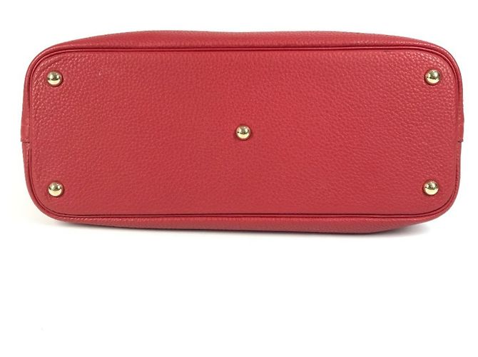 Borsa Tote Hermès Bolide 35 in Rosso Rouge - vista 12
