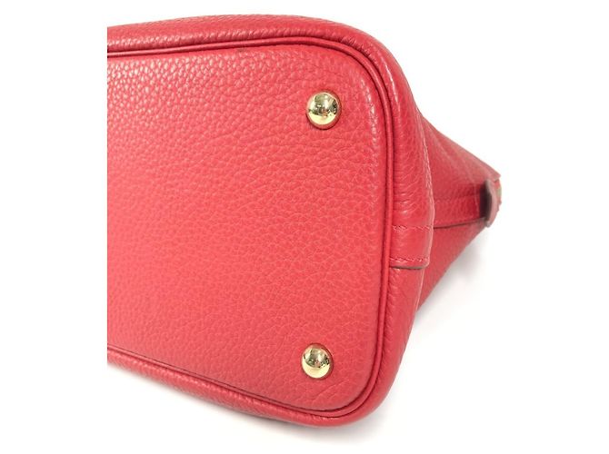 Borsa Tote Hermès Bolide 35 in Rosso Rouge - vista 14