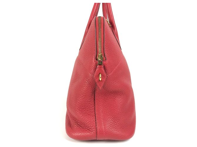 Borsa Tote Hermès Bolide 35 in Rosso Rouge - vista 4