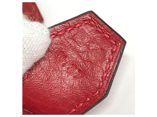 Borsa Tote Hermès Bolide 35 in Rosso Rouge - vista 7