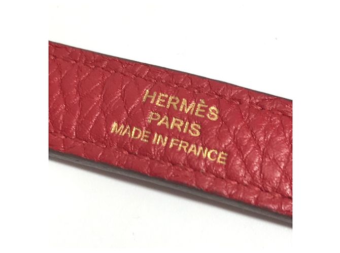 Borsa Tote Hermès Bolide 35 in Rosso Rouge - vista 9