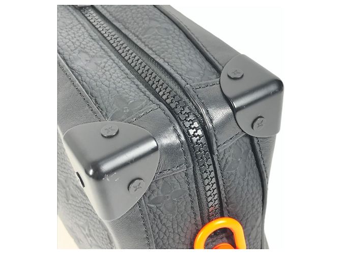 Louis Vuitton Taurillon Monogram Soft Trunk Umhängetasche Clutch Schwarz - Ansicht 9