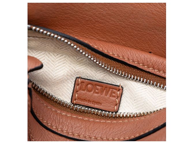 Borsa Puzzle Nano in pelle di vitello marrone LOEWE - vista 5