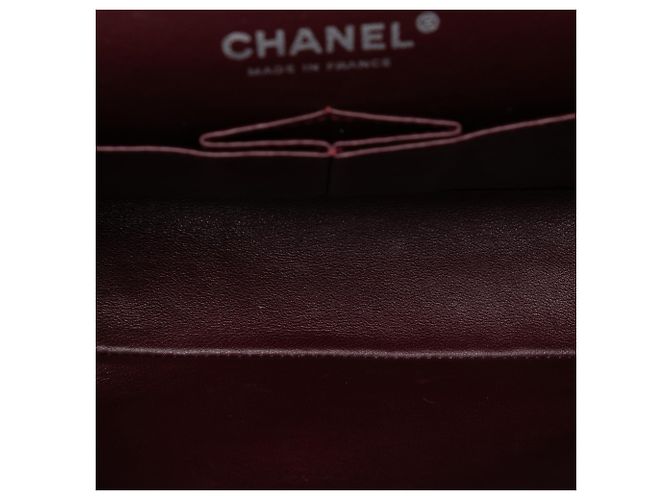 Chanel Nero Medio Classico in Pelle di Agnello Doppio - vista 4