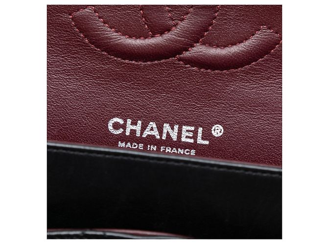 Chanel Nero Medio Classico in Pelle di Agnello Doppio - vista 5