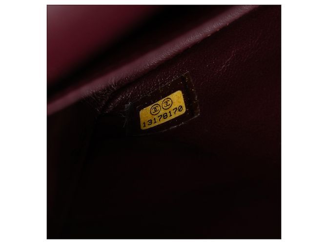 Chanel Nero Medio Classico in Pelle di Agnello Doppio - vista 6