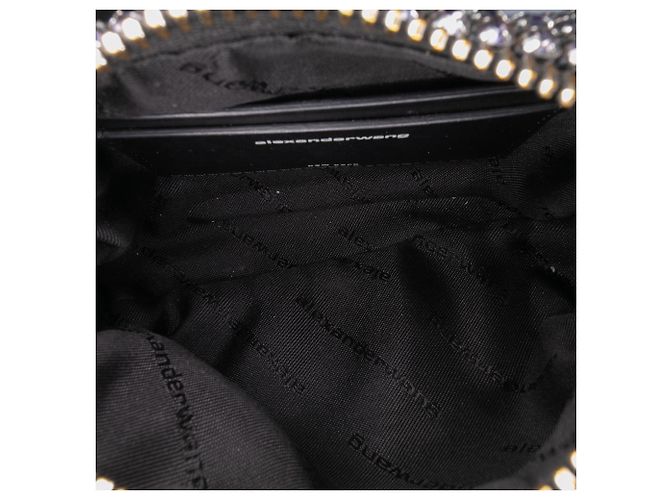 Bolso Heredero de Malla Negra con Cristales de Alexander Wang - vista 4