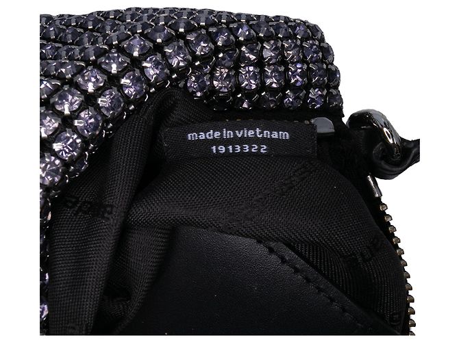 Bolso Heredero de Malla Negra con Cristales de Alexander Wang - vista 6