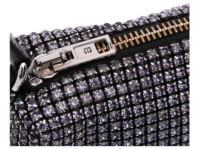 Bolso Heredero de Malla Negra con Cristales de Alexander Wang - vista 7