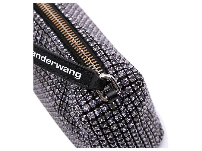 Bolso Heredero de Malla Negra con Cristales de Alexander Wang - vista 9
